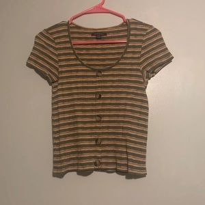 american eagle shirt sleeve top size small